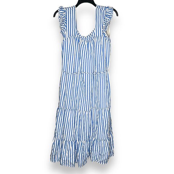 Draper James Dresses & Skirts - Draper James RSVP Women Sz Xl Blue & White Flutter Sleeves Midi Sun Dress READ